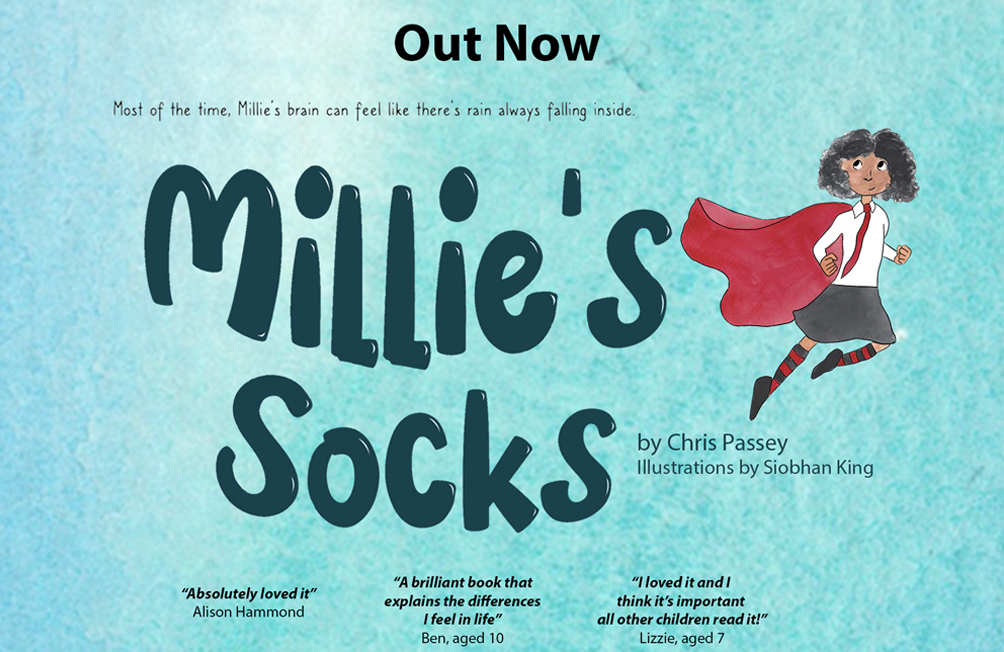 Chris Passey, from the West Midlands, has had his debut book Millie’s Socks published by Olympia and Bumblebee Books.